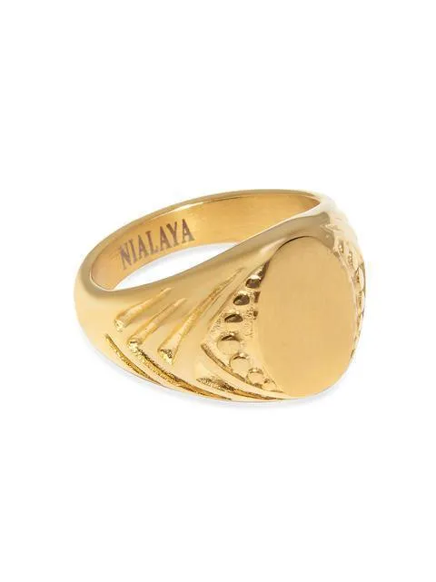 Women's Gold Signet Ring